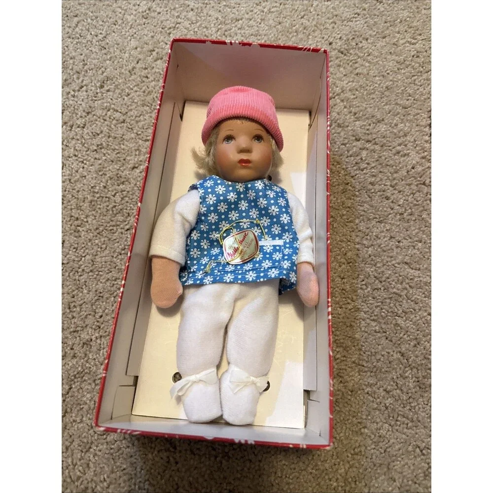 Vintage Kathe Kruse Baby Doll Wire Body Germany *WRITING ON BOX